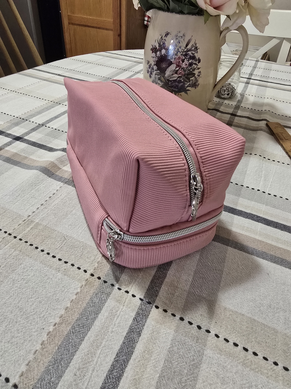 Lancome Pink Make Up Bag
